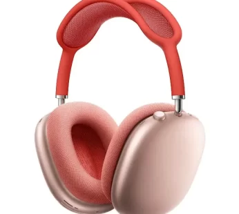 Apple Airpods Max – avec Pochette – Casque circum-aural fermé sans fil – Réduction de bruit active – BT5.0 – Commandes/Micro – Autonomie 20h – Charge rapide – Rose
