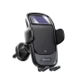 Yesido C164 – Panneau Solaire Chargeur de Téléphone et Support de Téléphone pour Voiture avec Event d’Air à induction tactile