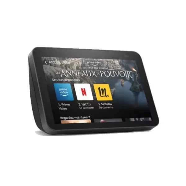 Echo Show 8 2e génération modèle 2021 – Écran connecté HD avec Alexa et caméra 13 Mpx – Anthracite