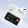 Ecouteurs A9 – ANC/ENC Double Dark – Reduction Double de Bruit – Tactile – Affichage LCD – Blanc