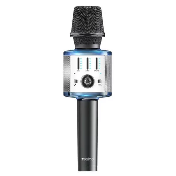 Microphone sans fil karaoké Portable 1200 mAh – YESIDO KR10 – Noir