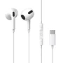 Écouteurs filaires intra-auriculaires Baseus Encok C17 avec microphone USB-C – Blanc – NGCR010002