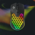 Souris RGB sans fil Porodo Gaming 9D 10000 DPI batterie rechargeable intégrée 600mAh – PDX312-BK – Image 2