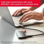 Disque Dur SSD portable SanDisk 2To – Jusqu’à 800 Mo/s, USB-C, USB 3.2 Gen 2 – SDSSDE30-2T00-G26 – Image 4