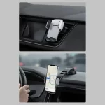 Support voiture Baseus 2en1 – SUYK010001 – pour le cockpit et la grille de ventilation – Noir – Image 12