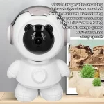 Caméra de vidéosurveillance intelligente – Robot rotatif – caméra IP sans fil – suivi automatique – Smart Camera Wifi Robot – Blanc – Image 3